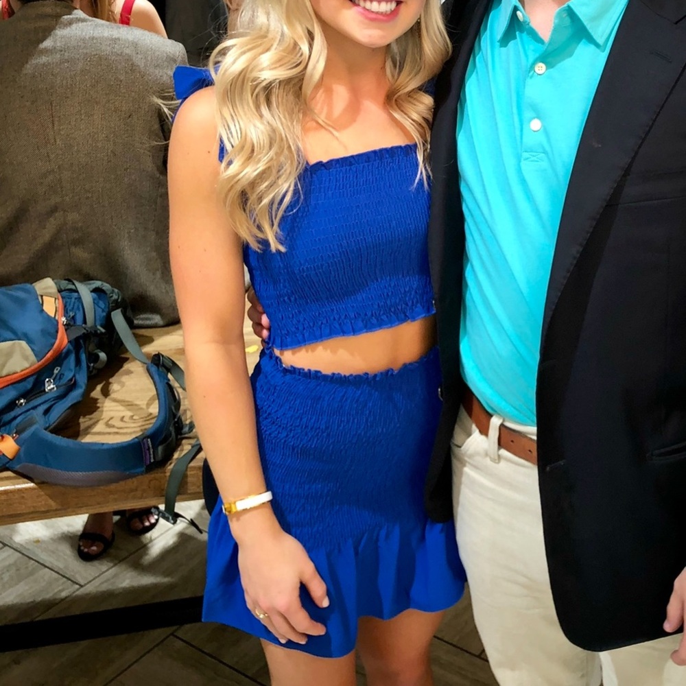 Cobalt blue two piece set